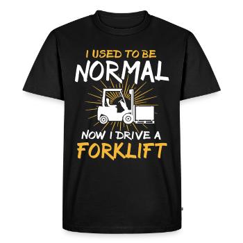 Forklift Forklift Driver - Men's Premium Organic T-Shirt - black - Front - Nico (187cm)