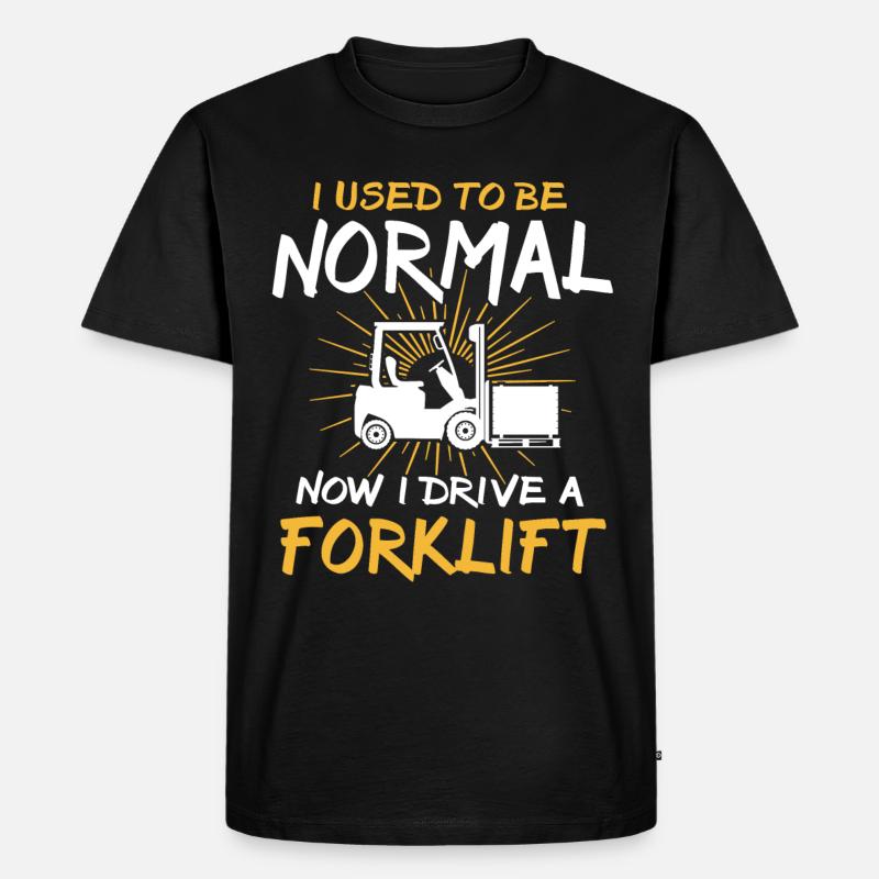 Gabelstapler Staplerfahrer - Männer Premium Bio T-Shirt - Schwarz