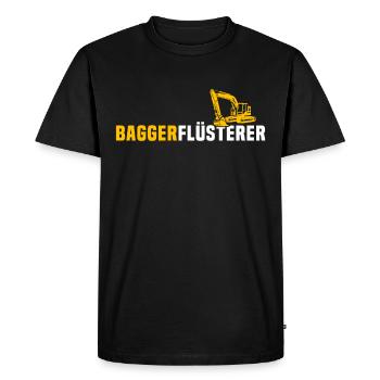 Excavator operator Excavator driver - Men's Premium Organic T-Shirt - black - Front - Nico (187cm)