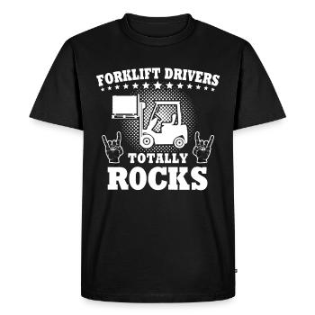 Forklift Driver Forklift Forklift - Men's Premium Organic T-Shirt - black - Front - Nico (187cm)