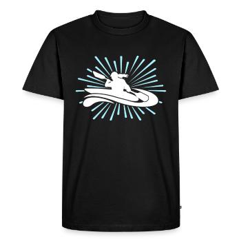 Kayaking Kayak - Men's Premium Organic T-Shirt - black - Front - Nico (187cm)