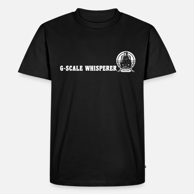Garteneisenbahn Modellbahn Spur G - Männer Premium Bio T-Shirt - Schwarz