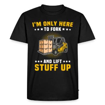 Forklift Driver Forklift Forklift - Men's Premium Organic T-Shirt - black - Front - Nico (187cm)