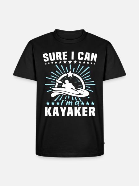 Kayaker Kayak Kayaking - Men's Premium Organic T-Shirt - black