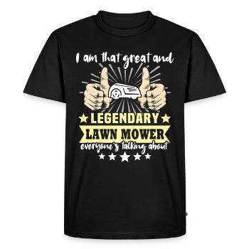 Robotic lawn mower Robotic lawn mower - Men's Premium Organic T-Shirt - black - Front - Nico (187cm)