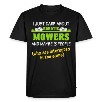 Robotic lawn mower Robot lawn mower - Men's Premium Organic T-Shirt - black - Front - Nico (187cm)
