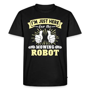 Robotic lawn mower Robot lawn mower - Men's Premium Organic T-Shirt - black - Front - Nico (187cm)