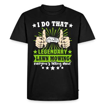 Robotic lawn mower Robot lawn mower - Men's Premium Organic T-Shirt - black - Front - Nico (187cm)