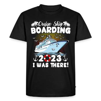 Cruise 2023 Cruise Ship - Men's Premium Organic T-Shirt - black - Front - Nico (187cm)