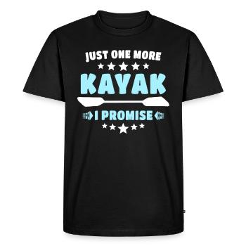 Kayak Kayaking - Men's Premium Organic T-Shirt - black - Front - Nico (187cm)