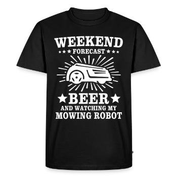 Robotic lawn mower - Men's Premium Organic T-Shirt - black - Front - Nico (187cm)