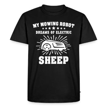 Robotic lawn mower - Men's Premium Organic T-Shirt - black - Front - Nico (187cm)
