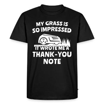 Robotic lawn mower - Men's Premium Organic T-Shirt - black - Front - Nico (187cm)