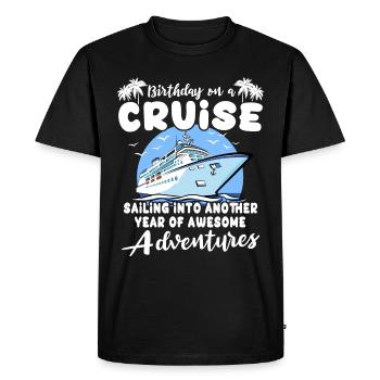 Cruise Birthday Birthday Cruise - Men's Premium Organic T-Shirt - black - Front - Nico (187cm)