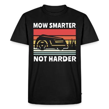 Tondeuse robot Robot tondeuse - T-shirt Premium bio Homme - noir - Devant - Nico (187cm)