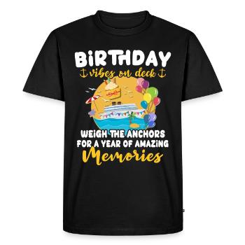 Cruise Birthday Birthday Cruise - Men's Premium Organic T-Shirt - black - Front - Nico (187cm)