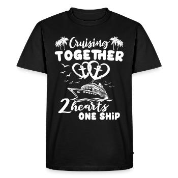 Cruise Ship Couple Cruise - Men's Premium Organic T-Shirt - black - Front - Nico (187cm)