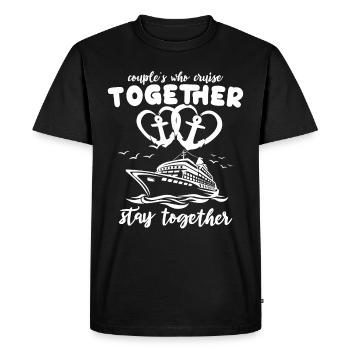 Cruise Ship Couple Cruise - Men's Premium Organic T-Shirt - black - Front - Nico (187cm)