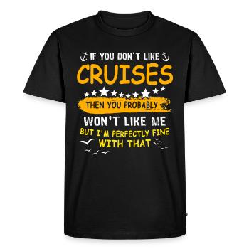 Croisière Sea Voyage Croisière en famille - T-shirt Premium bio Homme - noir - Devant - Nico (187cm)