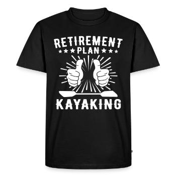 Kayaking Kayak - Men's Premium Organic T-Shirt - black - Front - Nico (187cm)
