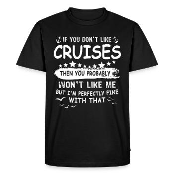 Cruise Cruise Travel Cruise Ship - Men's Premium Organic T-Shirt - black - Front - Nico (187cm)