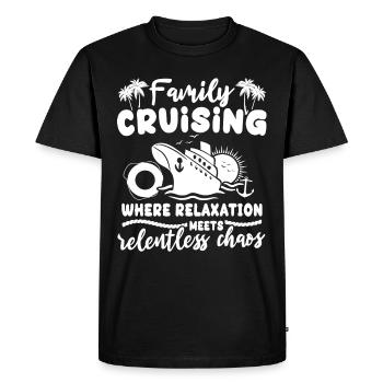Cruise Family - Men's Premium Organic T-Shirt - black - Front - Nico (187cm)