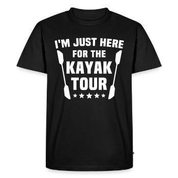 Kayaking Kayaker Kayak - Men's Premium Organic T-Shirt - black - Front - Nico (187cm)