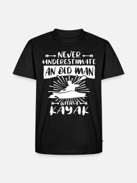 Kayak Kayaking - Men's Premium Organic T-Shirt - black