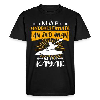 Underestimate kayaker man - Men's Premium Organic T-Shirt - black - Front - Nico (187cm)