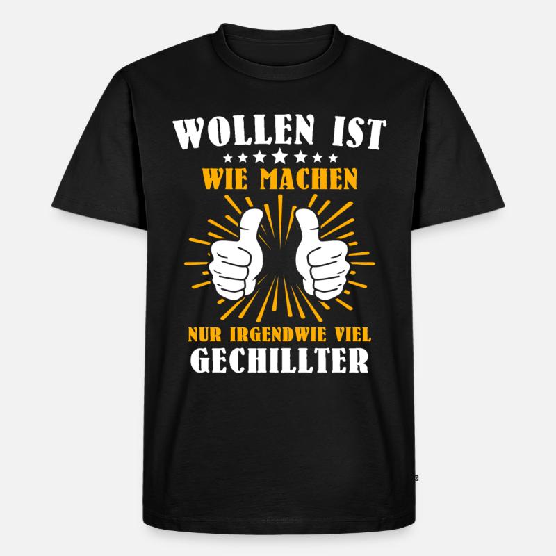Machen Wollen - Männer Premium Bio T-Shirt - Schwarz