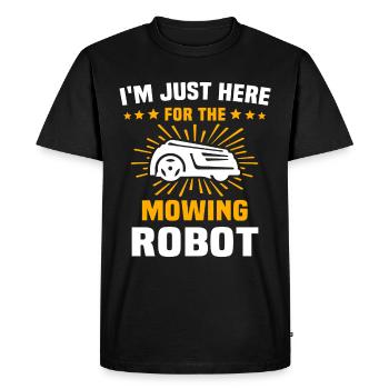 Robotic lawn mower Robotic lawn mower - Men's Premium Organic T-Shirt - black - Front - Nico (187cm)