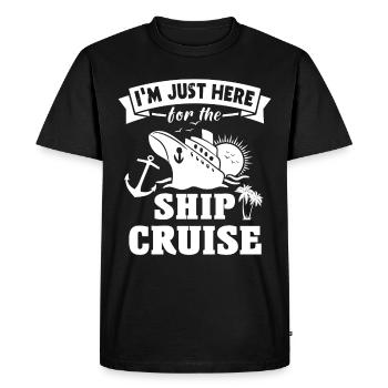 Cruise Cruise Travel Cruise Ship - Men's Premium Organic T-Shirt - black - Front - Nico (187cm)
