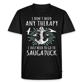 Souvenir Saugatuck - T-shirt Premium bio Homme - noir - Devant - Nico (187cm)