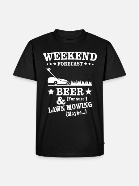 Lawn mower sayings - Men's Premium Organic T-Shirt - black