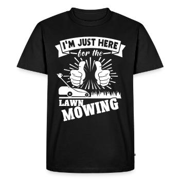 Tondeuse - T-shirt Premium bio Homme - noir - Devant - Nico (187cm)