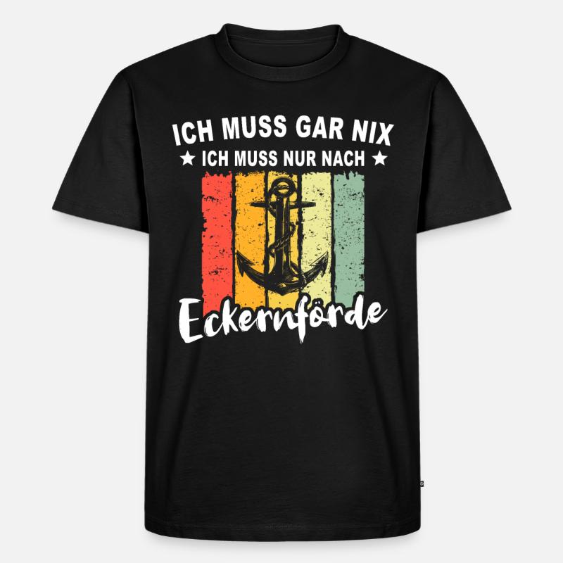 Eckernförde Eckernförder Spruch - Männer Premium Bio T-Shirt - Schwarz