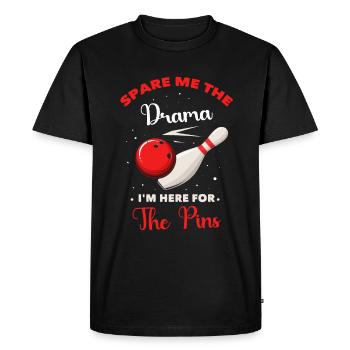 Bowling de rechange - T-shirt Premium bio Homme - noir - Devant - Nico (187cm)