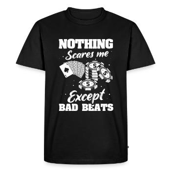 Poker Poker Players - Men's Premium Organic T-Shirt - black - Front - Nico (187cm)