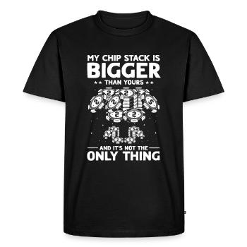 Poker Poker Players - Men's Premium Organic T-Shirt - black - Front - Nico (187cm)