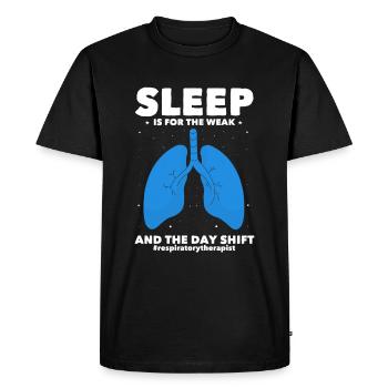 Thérapeute respiratoire Thérapie respiratoire - T-shirt Premium bio Homme - noir - Devant - Nico (187cm)