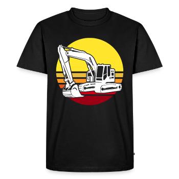 Excavator Operator Excavator Driver - Men's Premium Organic T-Shirt - black - Front - Nico (187cm)