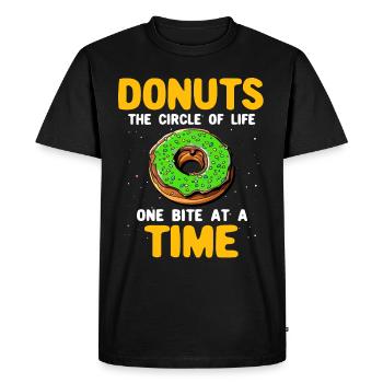 Beignets Beignets - T-shirt Premium bio Homme - noir - Devant - Nico (187cm)