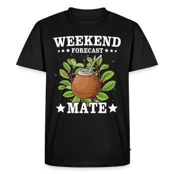 Yerba mate Gift Tea Drinker - Men's Premium Organic T-Shirt - black - Front - Nico (187cm)