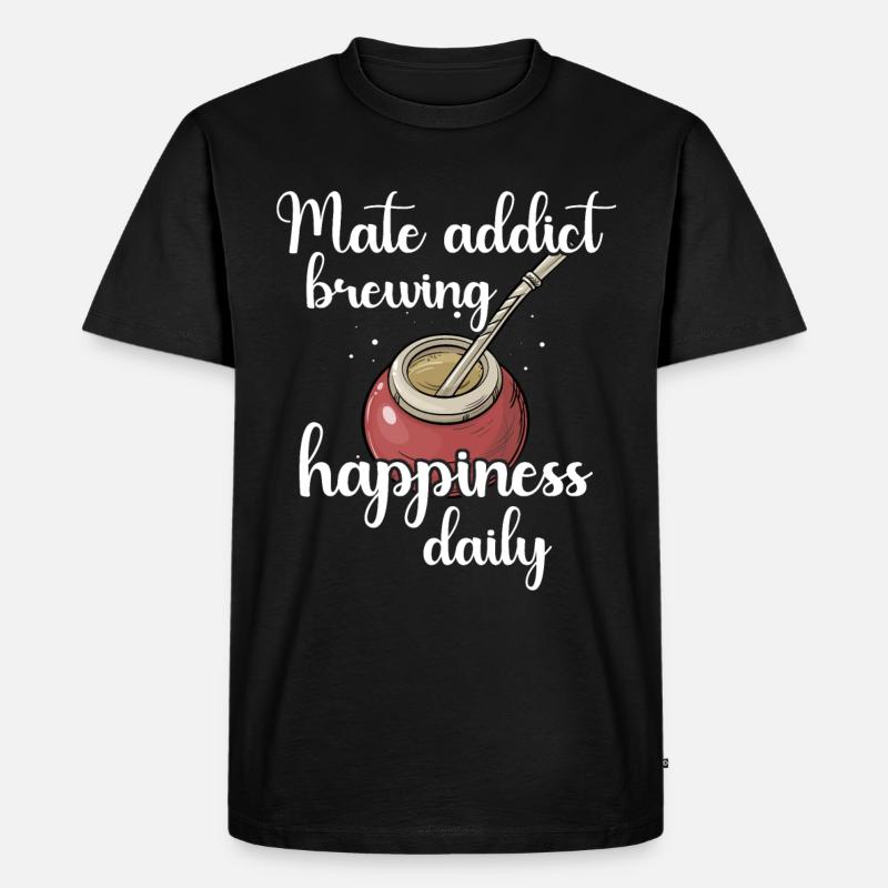 Mate Tee - Männer Premium Bio T-Shirt - Schwarz