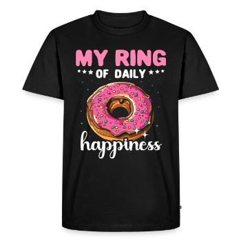 Donut Donut Lover - T-shirt Premium bio Homme - noir - Devant - Nico (187cm)