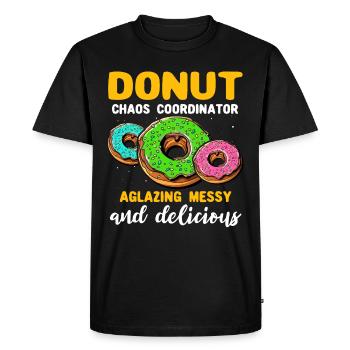Donut Donut Lover - T-shirt Premium bio Homme - noir - Devant - Nico (187cm)