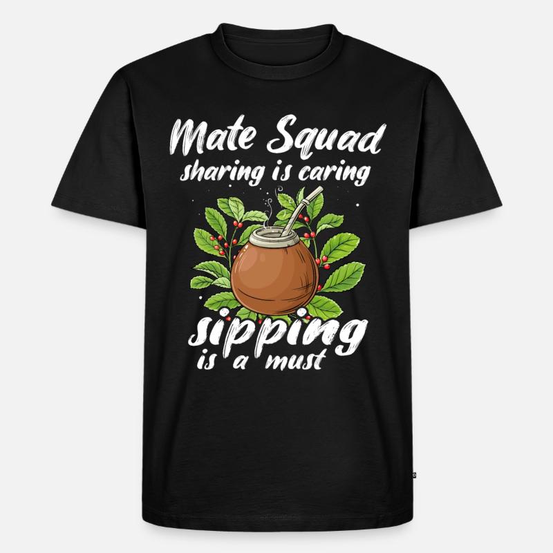 Mate Tee - Männer Premium Bio T-Shirt - Schwarz