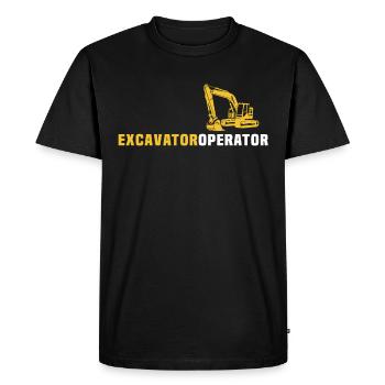 Les pelles entraînent les pilotes de pelles - T-shirt Premium bio Homme - noir - Devant - Nico (187cm)
