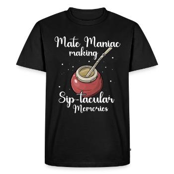 Dictons Yerba mate - T-shirt Premium bio Homme - noir - Devant - Nico (187cm)