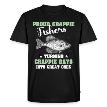Crappie Sunfish Angler - T-shirt Premium bio Homme - noir - Devant - Nico (187cm)